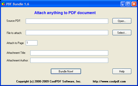 Screenshot of PDF Bundle