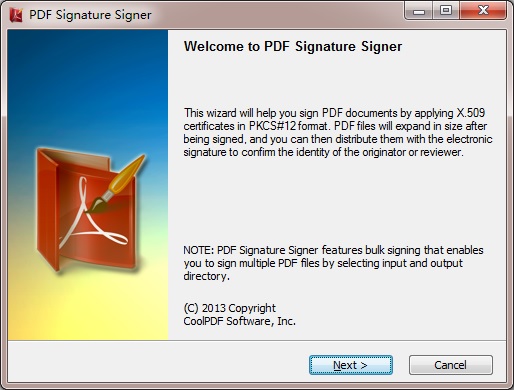 Sign PDF document with X.509 certificate in PKCS#12 (PFX) format without Adobe